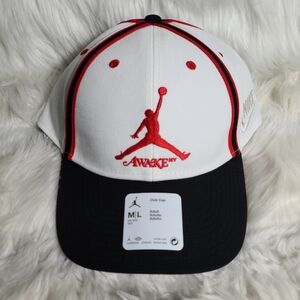 Nike Air Jordan x Awake NY Club Cap Sail/University Red Size Adult M/L NEW